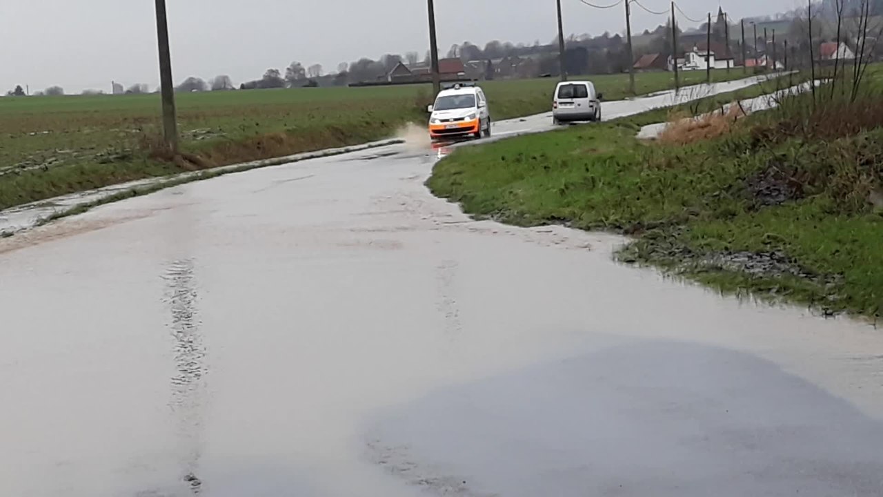 Mourcourt route vers Velaines sous eau 03.02.2021