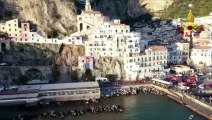 Amalfi (SA) - Frana sulla strada costiera, interventi di Protezione Civile (03.02.21)