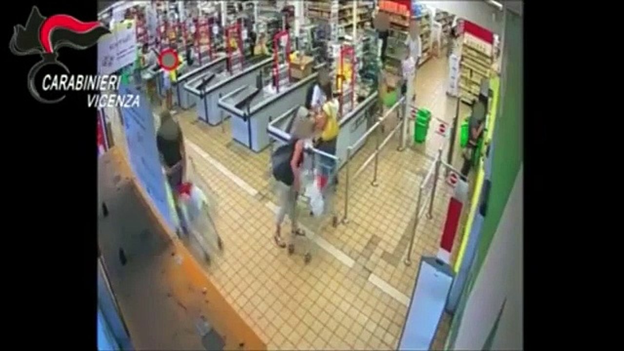 Vicenza - Furti in negozi e prelievi al Bancomat presa intera famiglia nomade (03.02.21)