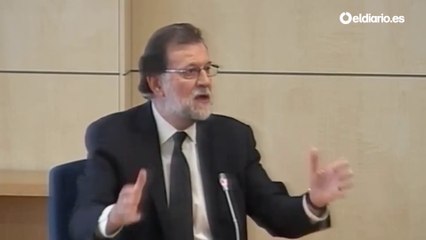 La declaración de Rajoy en la Audiencia Nacional, en menos de dos minutos