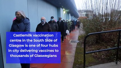 Castlemilk Vaccination Centre - One of four hubs in Glasgow