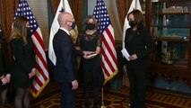 Kamala Harris swears in Alejandro Mayorkas as US Homeland Security chief