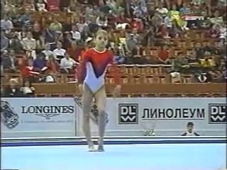 Anastasia Kolesnikova - FX AA - 1998 European Gymnastics Championships