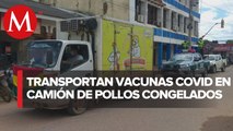Bolivia usa camión de pollos congelados para transportar vacunas anticovid