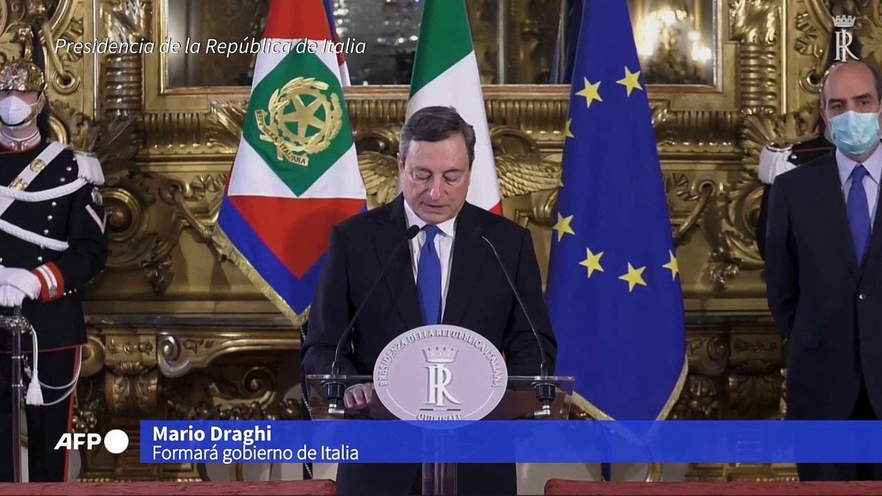 Mario Draghi acepta formar un gobierno de unidad para Italia