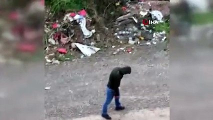 Bali çeken gencin içler acısı hali kameraya yansıdı