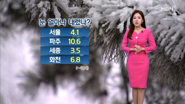 눈 대부분 그쳐…출근길 빙판길 주의