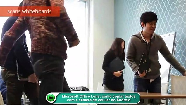 Microsoft Office Lens- como copiar textos com a câmera do celular no Android