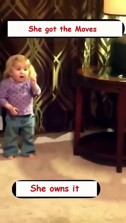Baby infant  girl Dancing cha cha cha kyle hanagami zouk dance funny video clip on google youtube