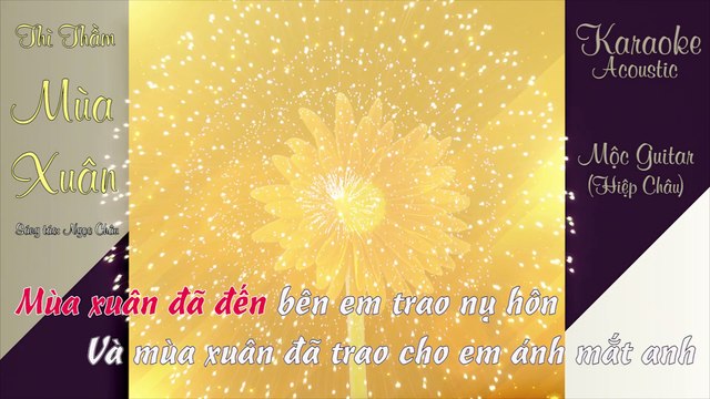 Nhạc Xuân - Thì Thầm Mùa Xuân - Karaoke - Beat Guitar