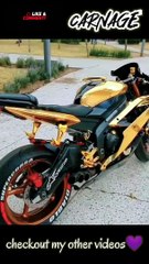 Golden Yamaha R6 | Golden Wrap | Superbike ❤️ | Beast Bike | AQUA CARNAGE.