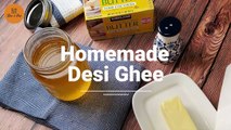 How to make desi ghee with butter _ Desi ghee recipe _ Clarified butter