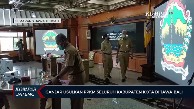 Ganjar usulkan PPKM seluruh kabupaten kota di Jawa - Bali