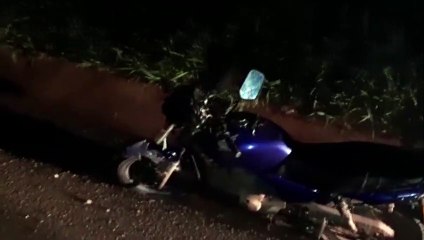 Acidente com moto na PRc-467 deixa mulher de 34 anos ferida, no Bairro Brasília