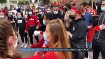 Nice   : Les étudiants des facs de sport demandent des places et manifestent dans la rue (AzurTv)