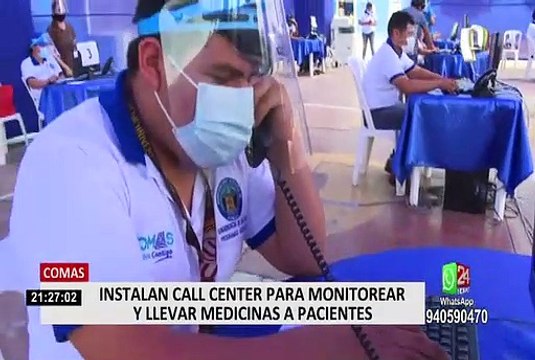 Municipio de Comas y San Isidro instalan call center para monitorear y llevar medicinas a pacientes con COVID-19