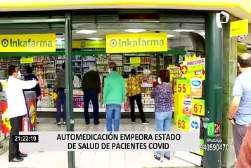 Automedicarse empeora estado de salud en pacientes COVID, según especialista