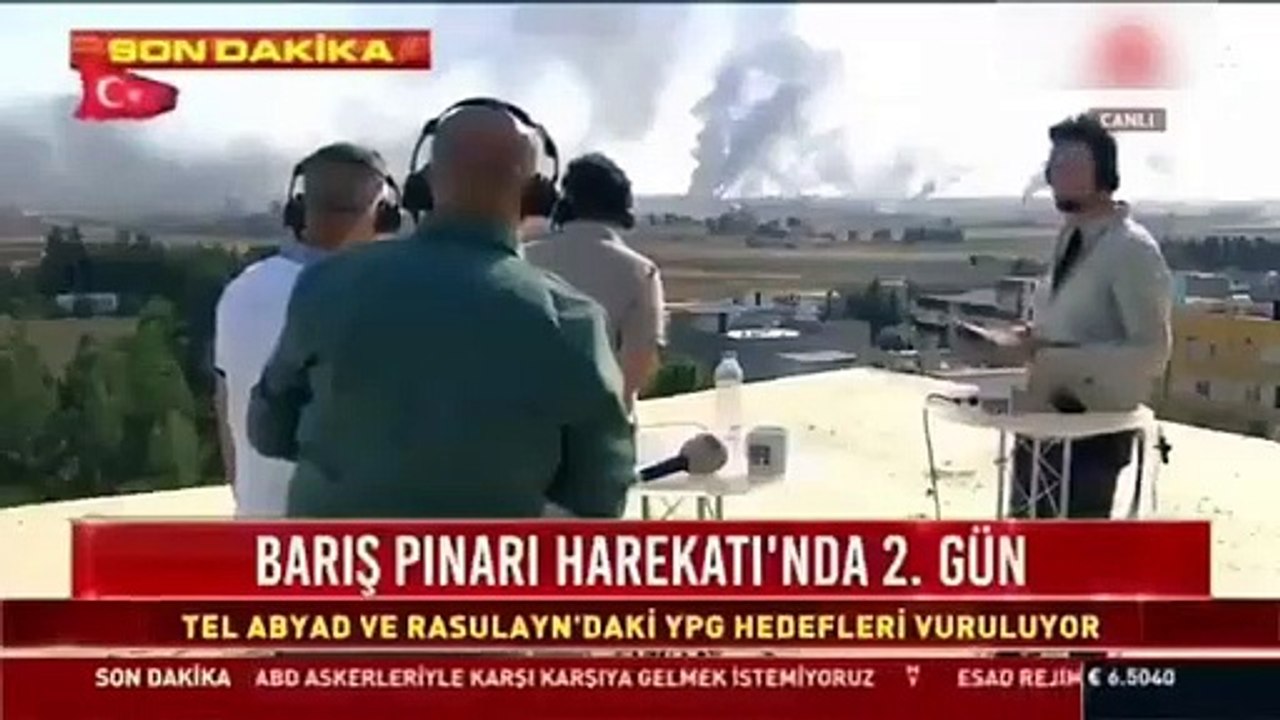 Teröristlerden Türk gazetecilere canlı yayında keskin nişancı saldırısı!