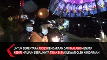 Longsor Putus Akses Utama Malang-Kediri