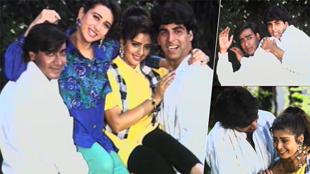 Suhaag On Location (1994) | Akshay Kumar | Ajay Devgn | Karisma Kapoor | Flashback Video