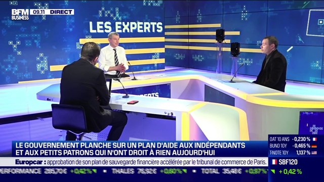 Les Experts : Le gouvernement planche sur un plan d'aide aux indépendants et aux petits patrons qui n'ont droit à rien aujourd'hui - 04/02