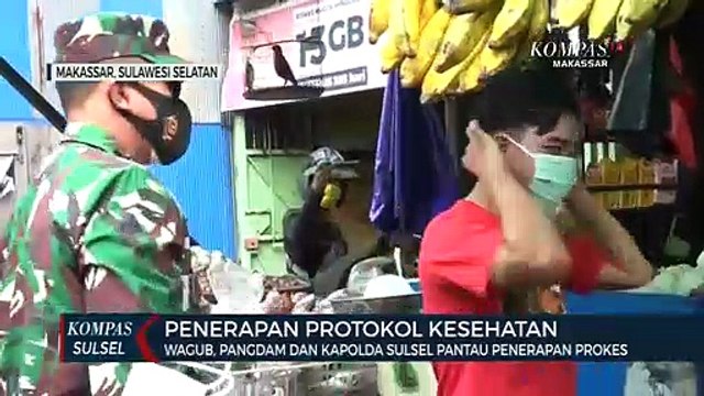 Wagub, Pangdam Dan Kapolda Sulsel Pantau Penerapan Prokes