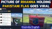 Rihanna's morphed picture goes viral: Was she holding a Pakistani flag? | Oneindia News