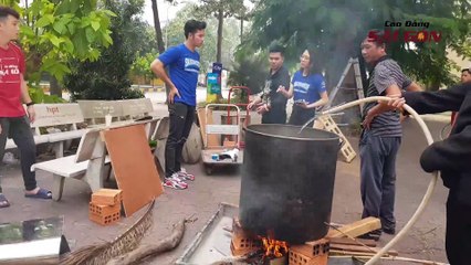 TÂN NIÊN TÂN PHÚC TÂN TRI KỶ - CÂY NÊU, TRÀNG PHÁO, BÁNH CHƯNG XANH