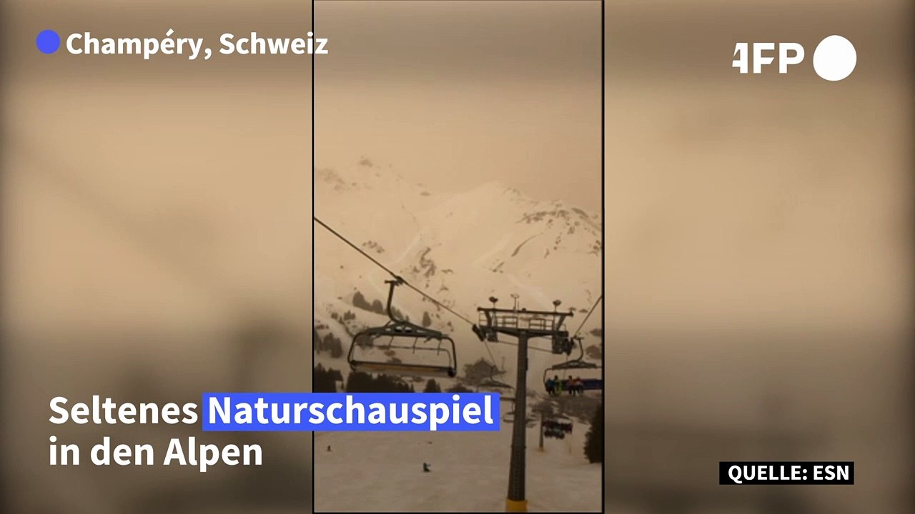 Staub aus der Sahara: Blutschnee in den Alpen