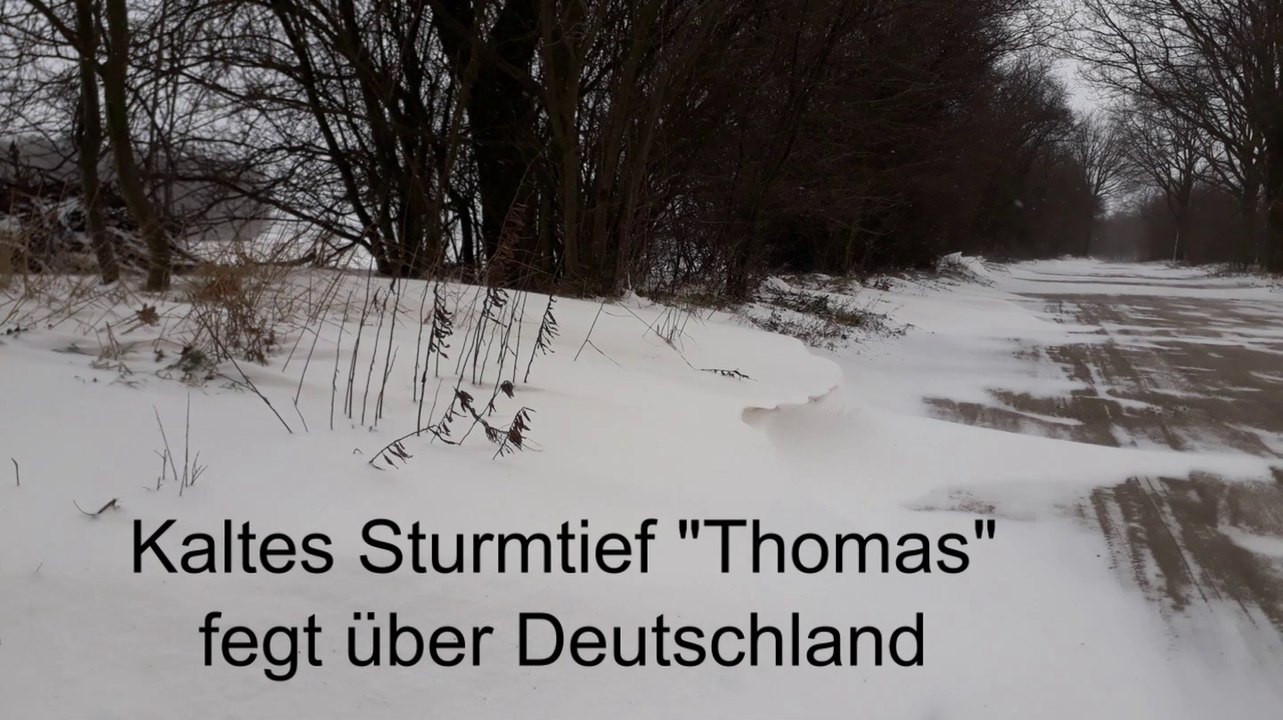Kaltes Sturmtief "Thomas" fegt über Deutschland