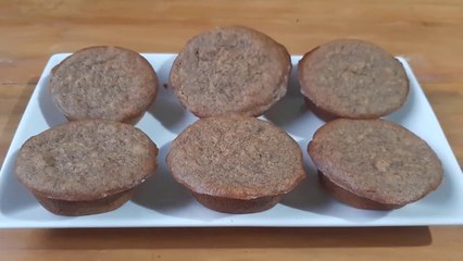 Blackened Ripe Banana Cupcakes | Healthy Cupcakes For Weight Loss | Overripe Banana Recipe