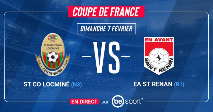 Coupe de France - St Co Locminé (N3) – EA St Renan (R1) - LIVE