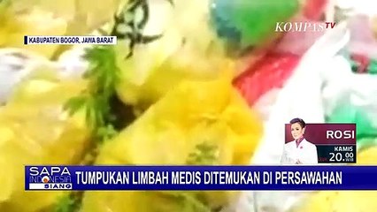 Satgas Temukan Tumpukan Limbah Medis di Area Persawahan dan Sungai Ciliwung