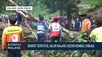 Sempat Tertutup Total Karena Longsor, Jalur Malang-Kediri Kembali Dibuka