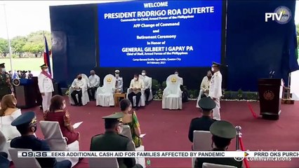 Lt. Gen. Cirilito Sobejana assumes command as new AFP chief