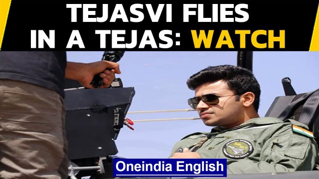 LCA Tejas flight: Tejasvi Surya takes tour of Bengaluru sky | Oneindia News