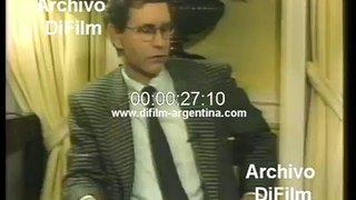Raul Alfonsin on carapintada uprising in Buenos Aires 1990