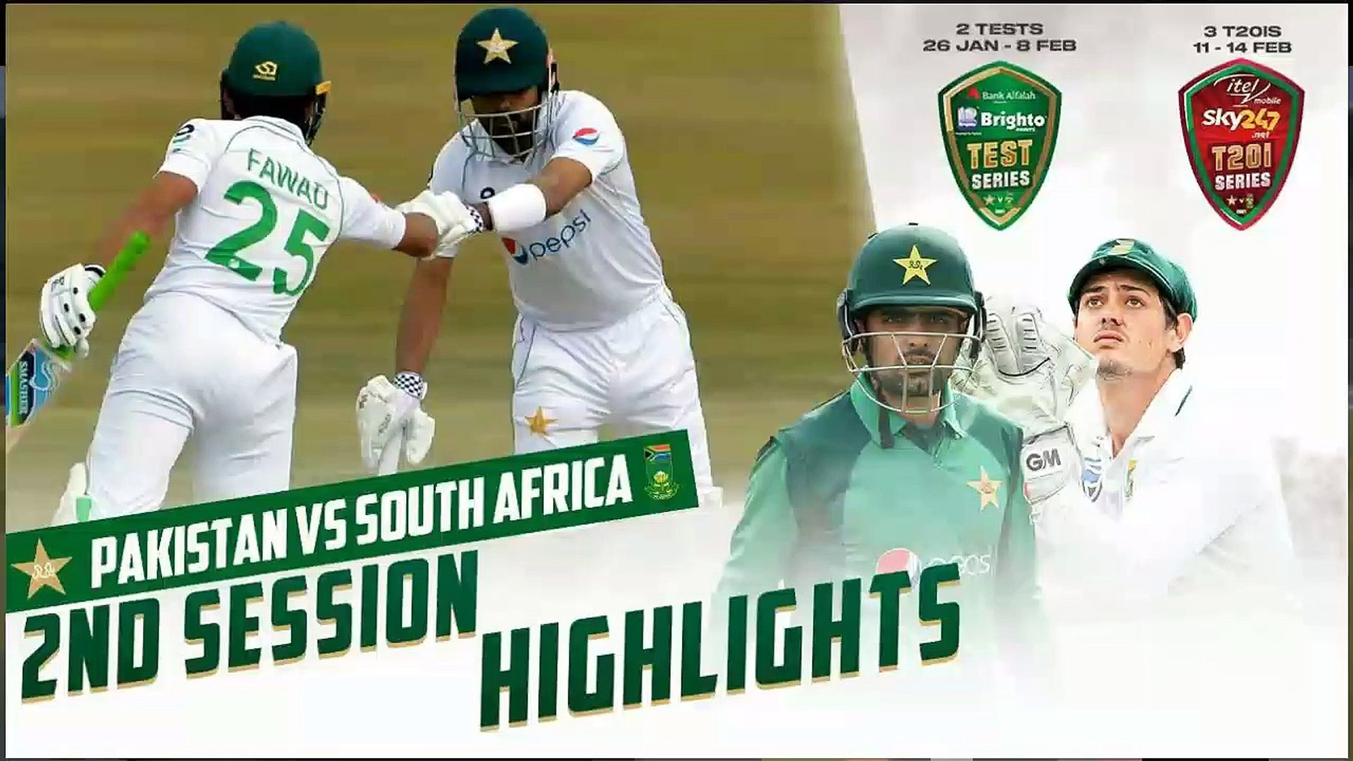 Pakistan Vs South Africa 2nd Test Day 1 Full Match Highlights Video Dailymotion
