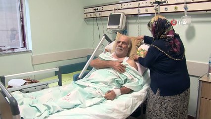 Demir keserken yüzünü parçaladı