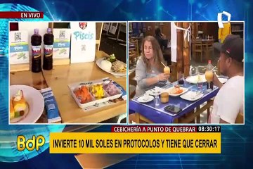 Cebichería que invirtió 10 mil soles en protocolos a punto de cerrar por cuarentena
