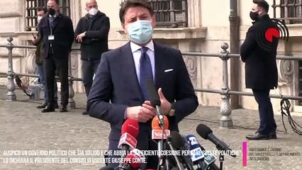 Governo, Conte: "Auspico esecutivo politico"