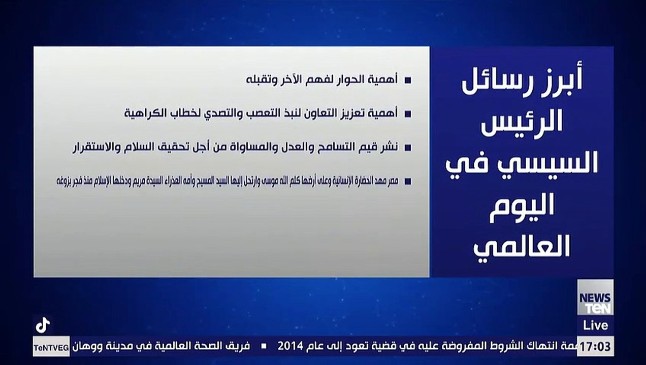 أبرز رسائل السيسي