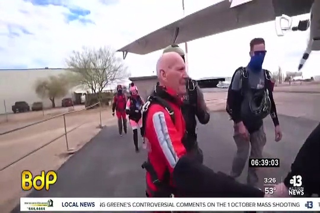 Veterano de la Segunda Guerra celebra su cumple...