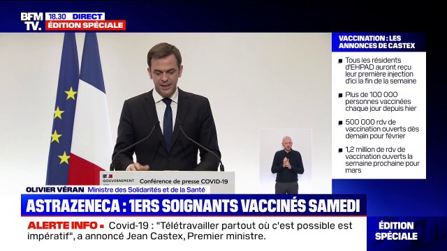 Olivier Véran envisage le déploiement des tests salivaires à l'école au retour des vacances scolaires