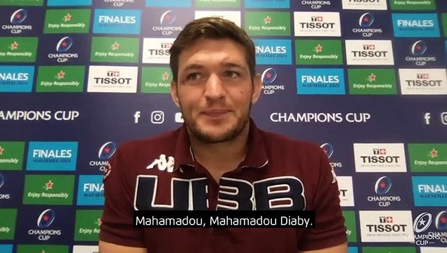 Jandre Marais sur ses coéquipiers de Bordeaux-Bègles