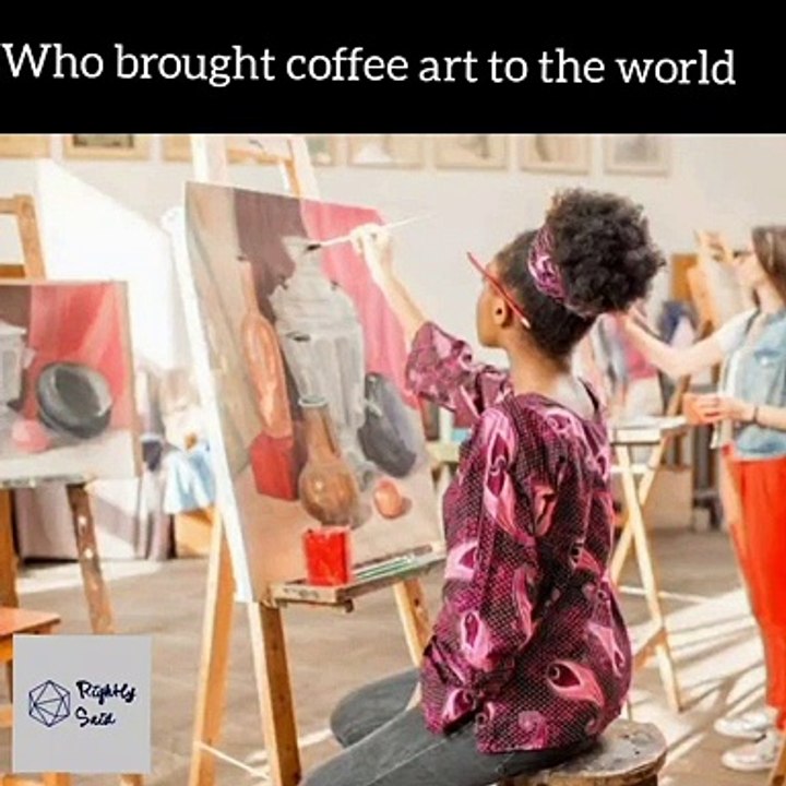 Coffee Painting | Who introduced it first #shorts #1minvideo #rightlysaid #short_video #rightly_said