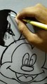 mickey mouse | mickey mouse painting | mickey mouse wall painting | simple art | how to paint mickey mouse | wall decoration | easy way to decorate wall | how to draw mickey mouse | uprari |