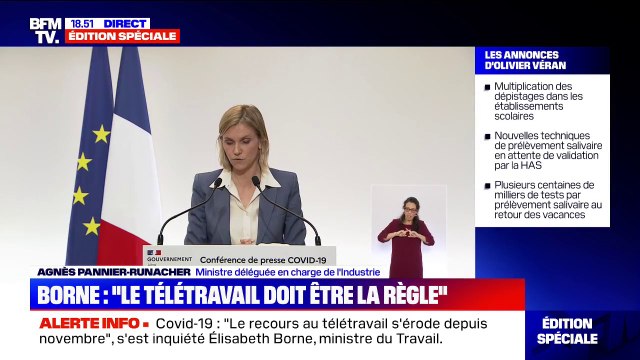 Agnès Pannier-Runacher: La France contribuera dès les prochains moi à produire 4 vaccins
