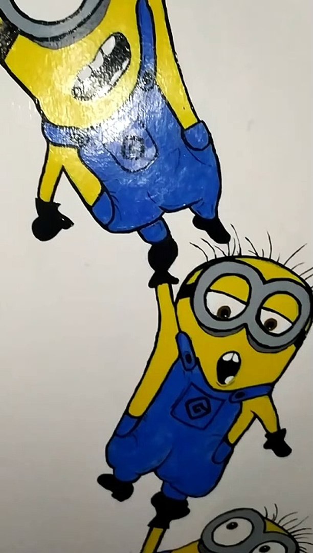 easy minion pencil drawings