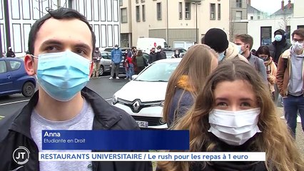 RESTAURANTS UNIVERSITAIRE  / Le rush pour les repas à 1 euro